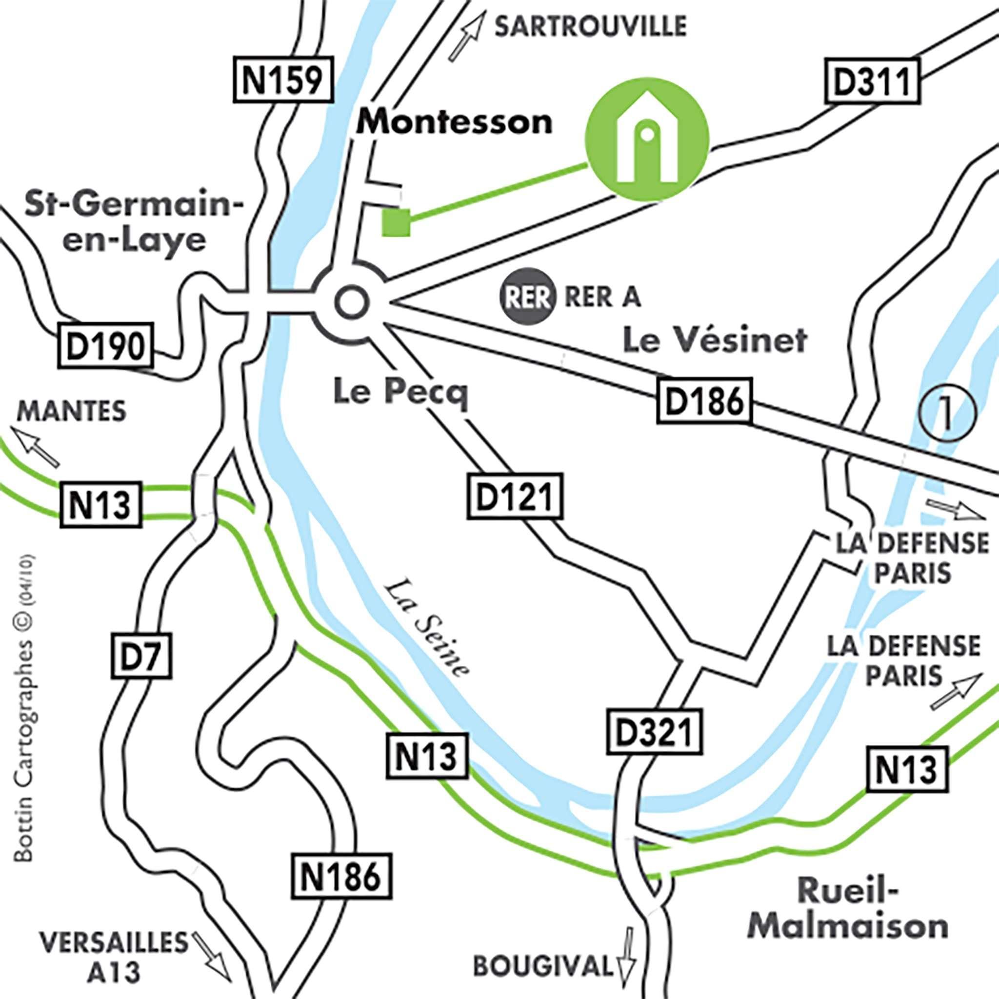 Campanile Montesson - Le Vesinet Hotell Eksteriør bilde